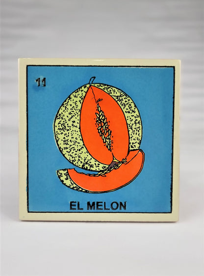 Mexican Loteria Tile Assorted Multi Purpose Drink Coasters #11