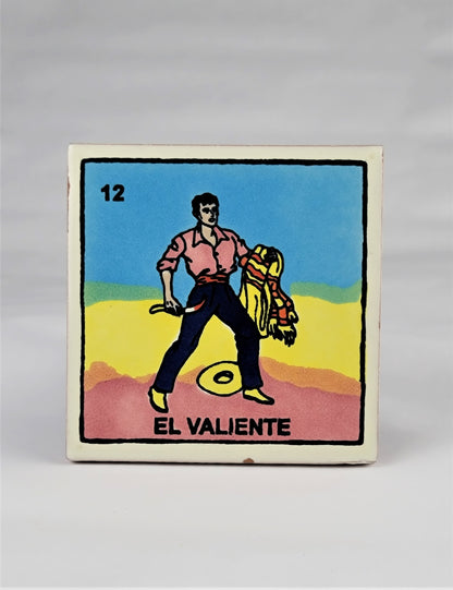 Mexican Loteria Tile Assorted Multi Purpose Drink Coasters #12