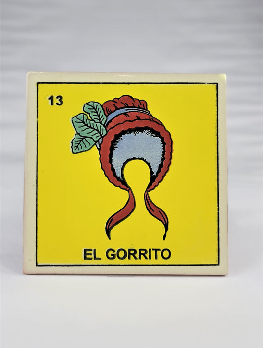 Mexican Loteria Tile Assorted Multi Purpose Drink Coasters #13