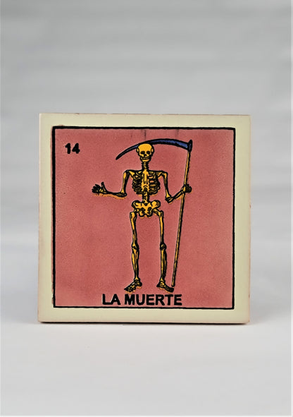 Ceramic Tile Drink Coaster Loteria