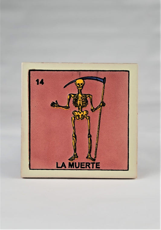 Mexican Loteria Tile Assorted Multi Purpose Drink Coasters #14