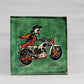 Day of the Dead Mexico Tiles Calabera Bike Drink Coaster