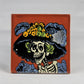 Day of the Dead Decorative Tiles Catrina Red