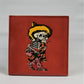Day of the Dead Mexico Tiles Calabera Red Drink Coaster