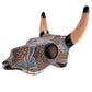 Hand-Painted Mexican Cow Skull - Ready to Hang