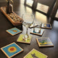 Mexican Lotería Tile – #19 LA GARZA Multi-Purpose Drink Coaster