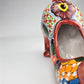 Hand-Painted Colorful Mexican Cat Pot – Ceramic Animal Figure Planter