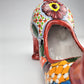 Hand-Painted Colorful Mexican Cat Pot – Ceramic Animal Figure Planter
