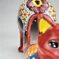 Hand-Painted Colorful Mexican Cat Pot – Ceramic Animal Figure Planter
