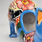 Mexican Hand-Painted Colorful Cat Planter