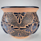 Mexican Pottery Hand-Crafted Floral Design Planter Turquesa