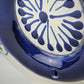 Mexican Pottery Hand-Crafted Floral Design Planter Blue