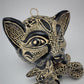 Jaguar & Baby Cub Statue | Unique Mexican Home & Office Decor