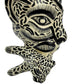 Ceramic Jaguar Head Hand Painted Chiapas Mexico 