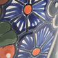 Red Rim Talavera-Style Ceramic Planter 8" | Mexican Flower Pot