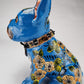 Hand-Painted Talavera French Bulldog Sculpture – Vibrant Mexican Art