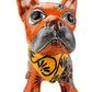 Hand Painted Ceramic Frenchie Mexican Art