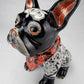 Hand Painted Frenchie Ceramic Figurine - Unique Mexican Art