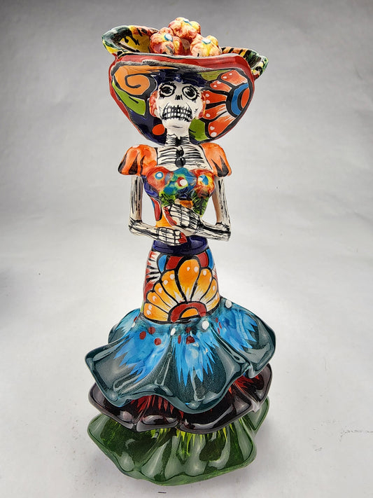 Day of the Dead Mini Catrina Talavera Mexican Folk Art GR
