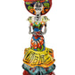 La Catrina Day of the Dead Floral Pattern Dress 