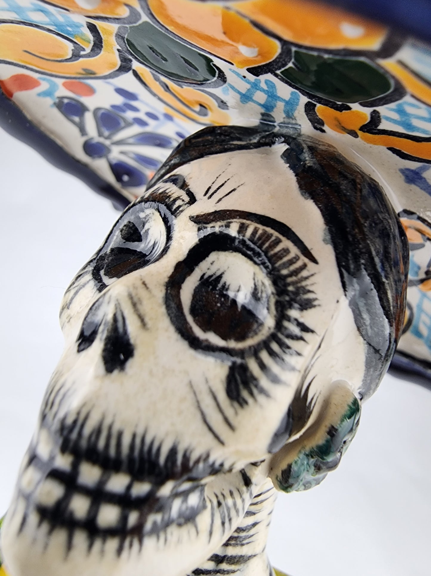 Authentic Día de los Muertos Catrina Figurine Handcrafted Mexican Folk Art