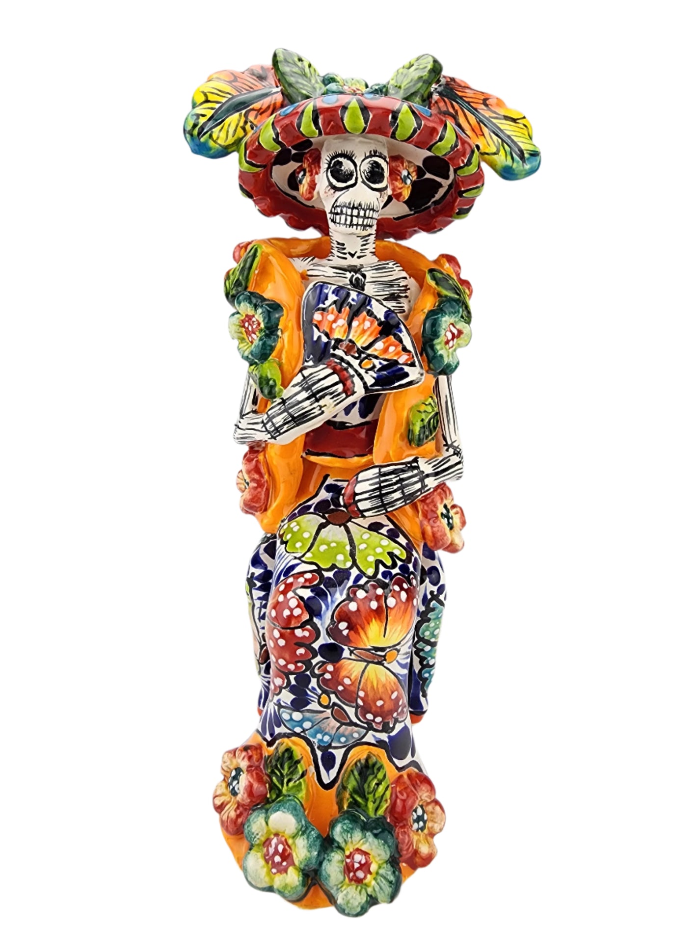 Mexican Folk Art Ceramic Catrina