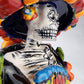 Day of the Dead Catrina On A Chair Hand Painted Mexican Art