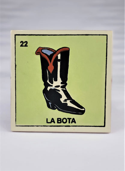 Ceramic Tile Drink Coaster Loteria