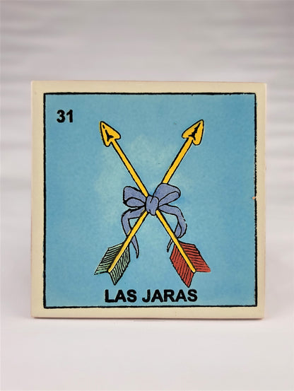 Ceramic Drink Coaster Mexican Loteria