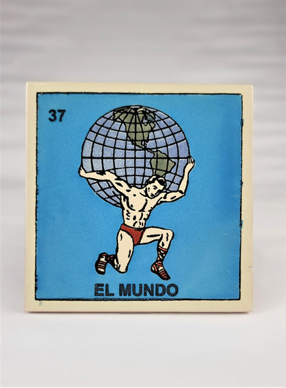 Ceramic Tile Drink Coaster Loteria