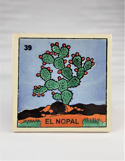 Ceramic Tile Drink Coaster Loteria