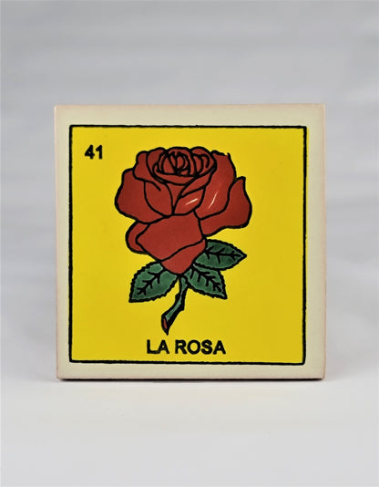 Ceramic Tile Drink Coaster Loteria