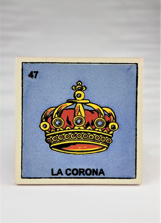 Mexican Loteria Tile Assorted Multi Purpose Hand Painted Drink Coasters #47