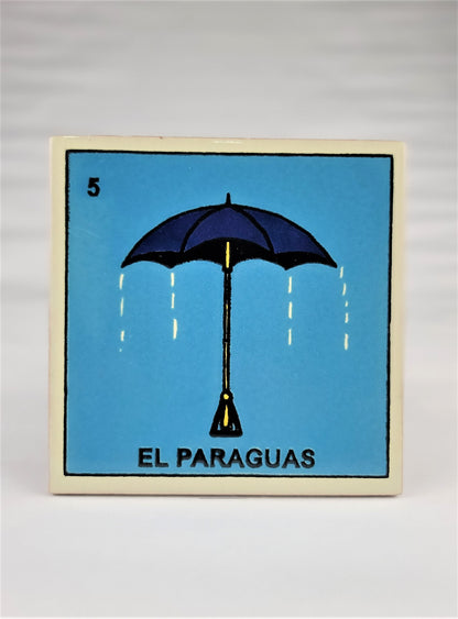 Ceramic Tile Loteria Drink Coaster