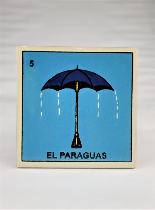 Mexican Loteria Tile Assorted Multi Purpose Hand Painted Drink Coasters #5