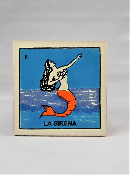 Ceramic Tile Drink Coaster Loteria