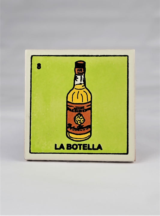 Mexican Loteria Tile Assorted Multi Purpose Hand Painted Drink Coasters #8