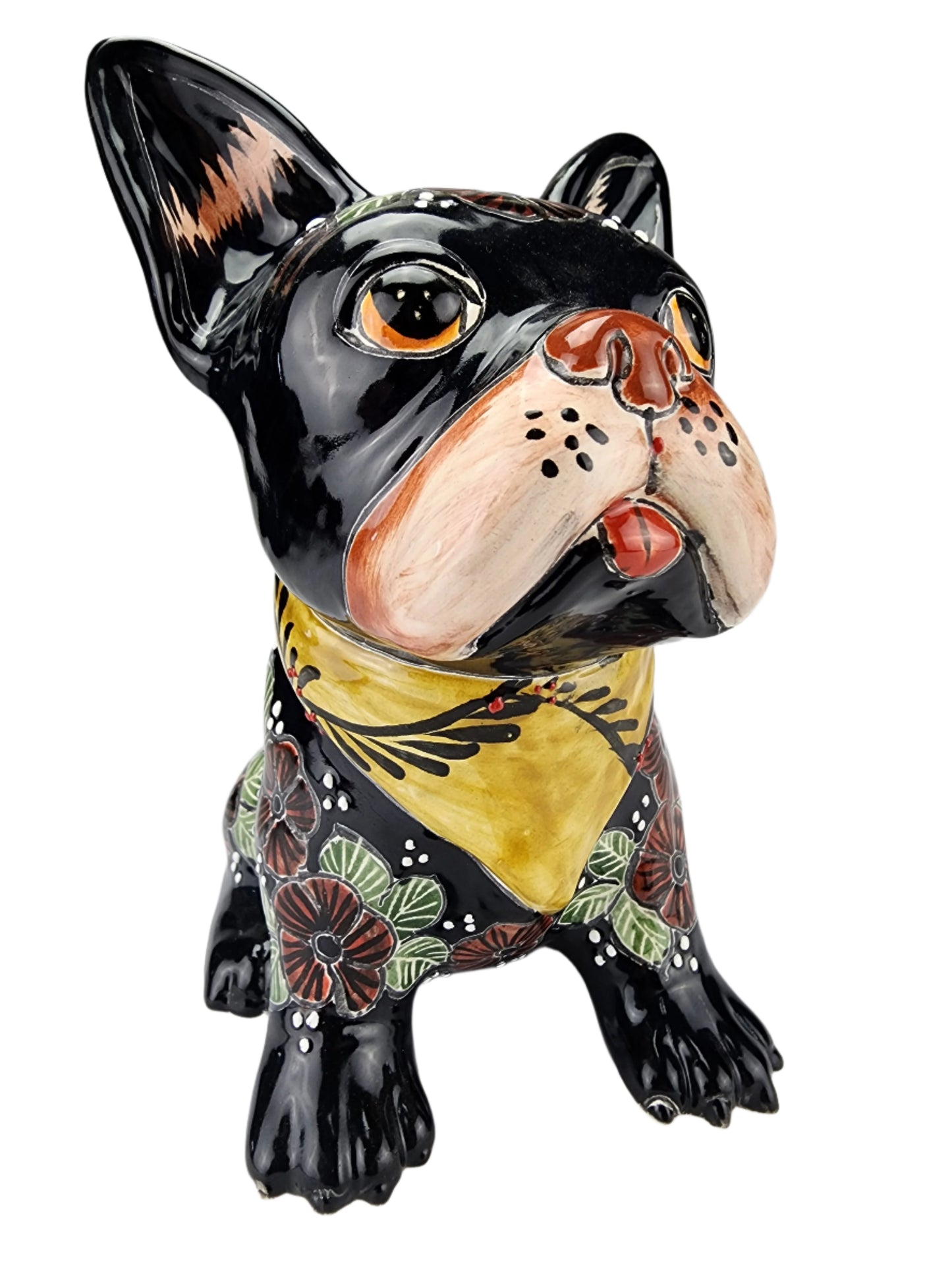 Hand Painted Ceramic Frenchie Figurine