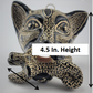 Jaguar & Baby Cub Statue | Unique Mexican Home & Office Decor