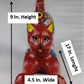 Hand-Painted Colorful Mexican Cat Pot – Ceramic Animal Figure Planter